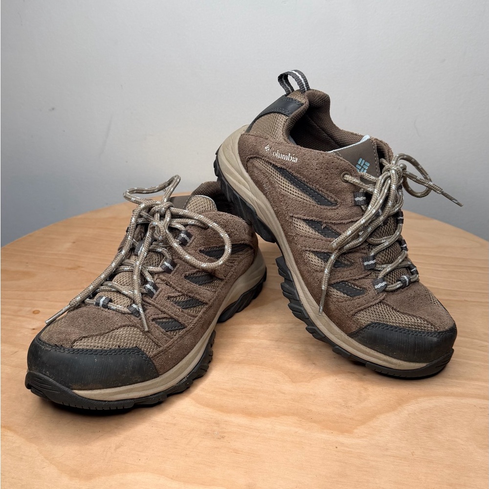 Columbia Crestwood Omni-Tech Waterproof Hiking Shoes Womens Size 7 Trail